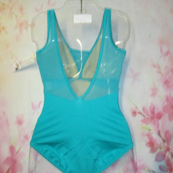 Leotard New Body Wrappers Womens MA LA Dance Ballet Lyrical Costume Jade Green - Picture 6 of 8